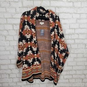NWT Lucky Brand printed heavy sweater cardigan